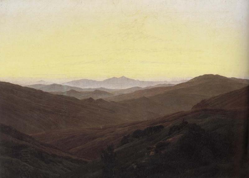Caspar David Friedrich The Riesengebirge Mountains China oil painting art